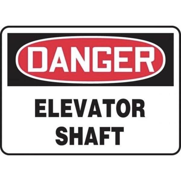 Accuform OSHA DANGER SAFETY SIGN ELEVATOR MCRT019XP MCRT019XP - main